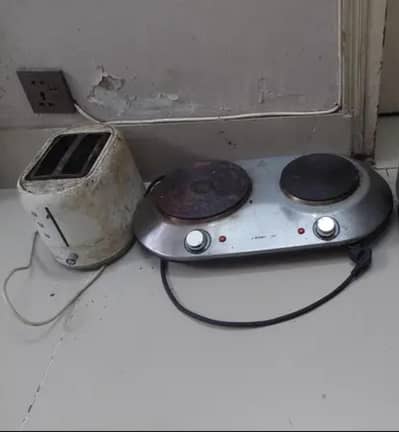 hot plates and toaster