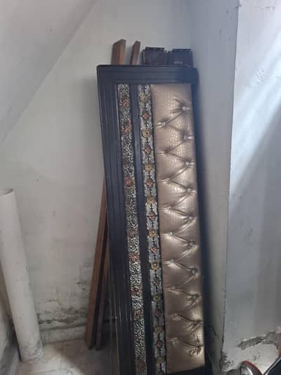 wooden bed