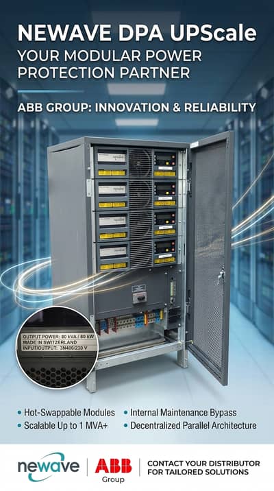 ABB Newave DPA UPScale 80kVA 80kW Modular Online UPS