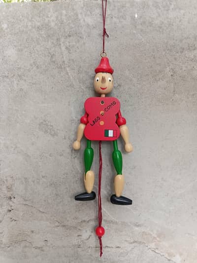 vintage Italian wooden Pinocchio from Italy