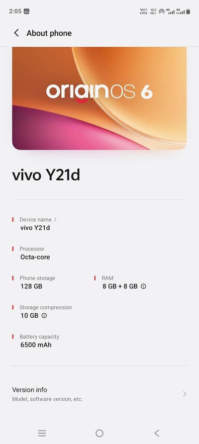 Vivo Y21d