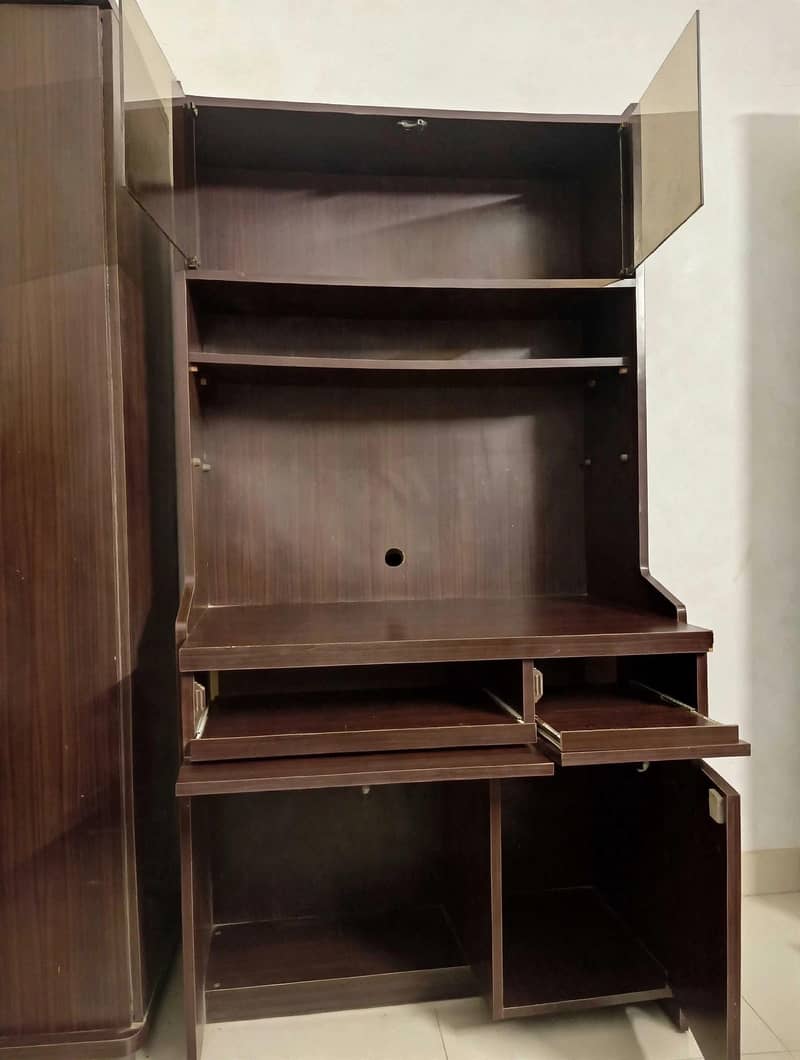 Wooden Computer/Study Table with Cabinet and drawers - Office Tables ...