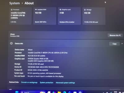 Dell precision 3530 workstation