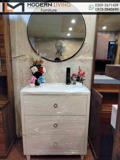 Dressing Table 4 Storage Drawers With Mirror Best Quality