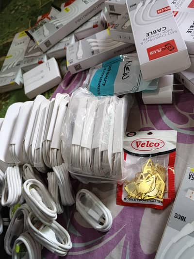 Charging cables and packing material for sale
