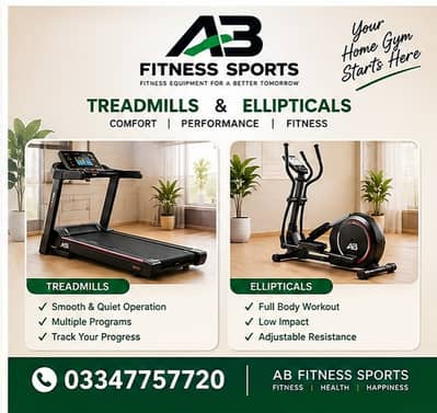Treadmill / Walking pad / Ellipticals / Exercise bike / gym equipment