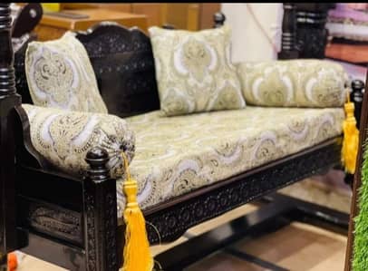 Customized 2 Seater Wooden Sofa for Sale