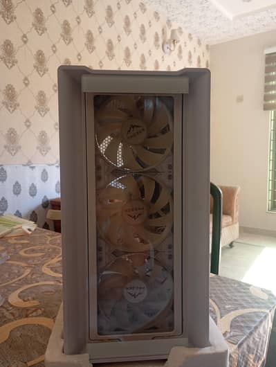 Frozen gaming pc case and motherboard for sale.