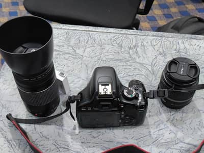 Canon 550D DSLR Camera With 2 Lenses – Complete Kit For Sale  Pack