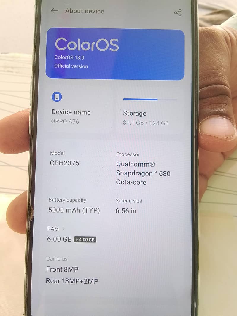 OPPO A76 5