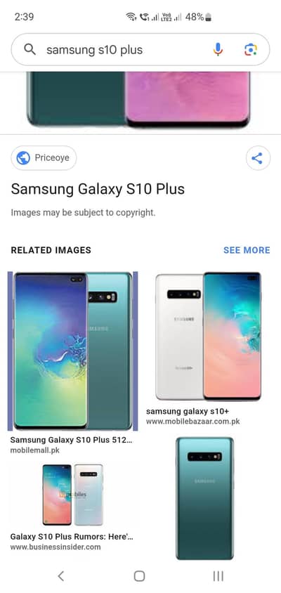 Samsung Mobile S10 Plus