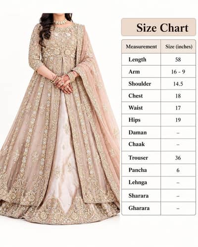Beautiful Bridal Lehenga – Wedding Dress for Sale | Rs. 95000