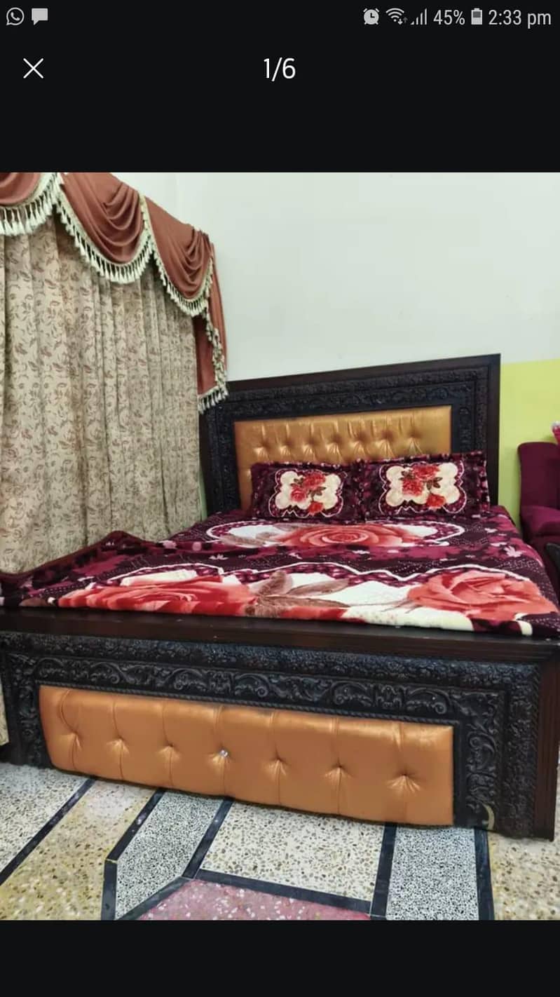 Double bed without mattress 0