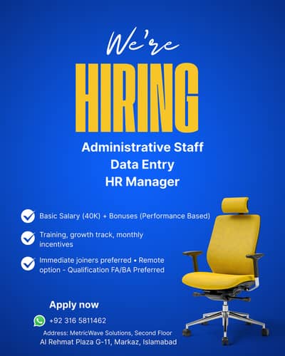 Staff Required