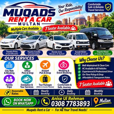 Muqads Rent a Car - Multan