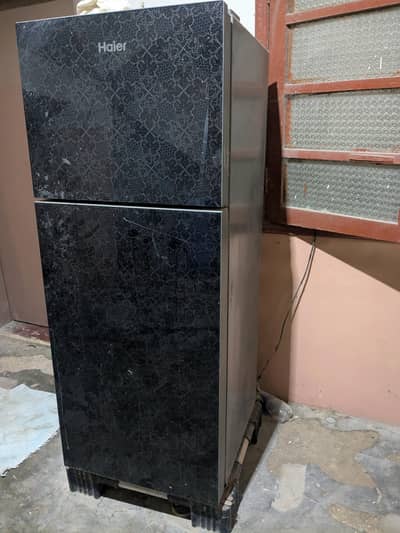 Haier glass door refrigerator