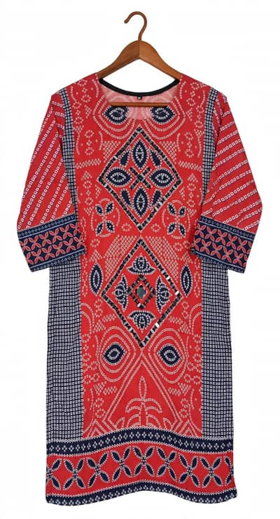 sindi ajrak chunri style kurta