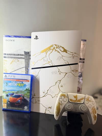 selling a slightly used playstation 5 console ghost of yotei limited