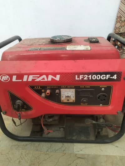 lifan generator 1.5 kv one kick start battery bhi Sath hai