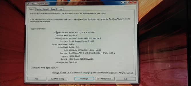 Hp i5 4690