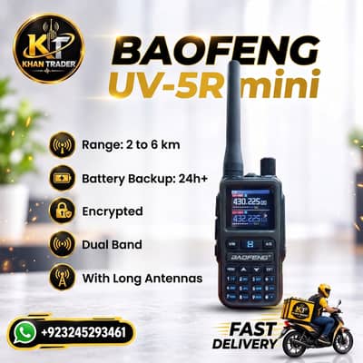 BAOFENG UV-5R MINI |Walkie talkie /wireless set/ two way communication