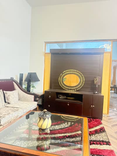 Wooden LCD/LED TV Console with Drawers & Spotlights | I-8 Islamabad