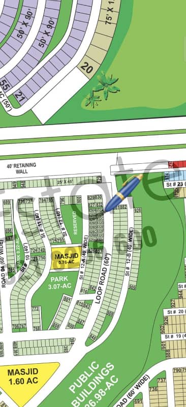 Jori plot Semi corner+next plot available for sale in Bahria Town Karachi