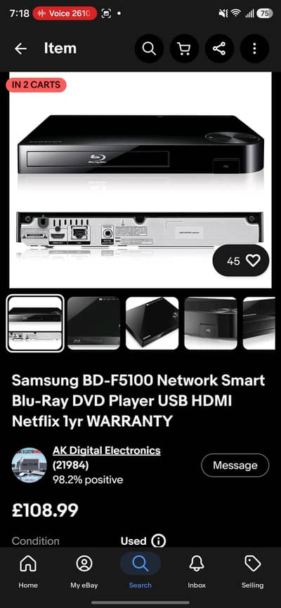 Samsung Bluray player