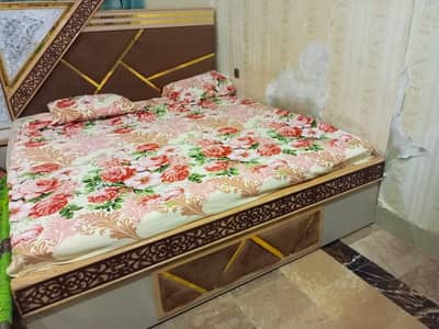FULL HOME FURNITURE SET WITH KING BED WITH MATTRESS DRESSING WARDROBE