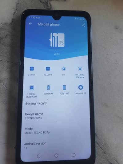 Tecno Pop 5 No open
