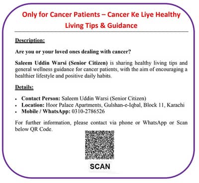 Cancer K Liye Healthy Living Tips & Guidance - Cancer Patien