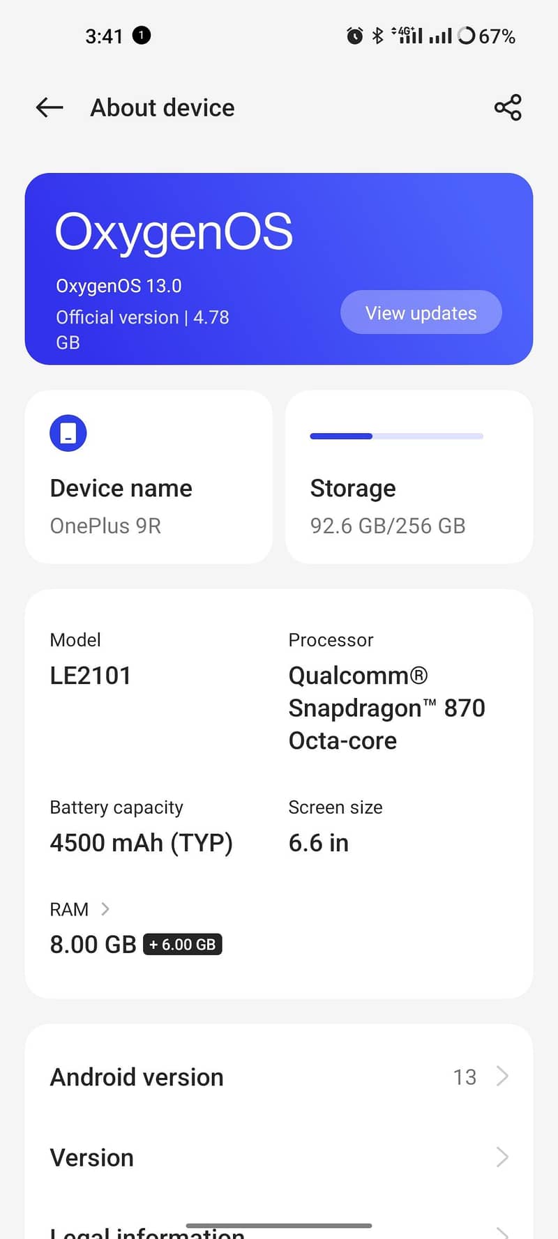 One Plus 9R 2