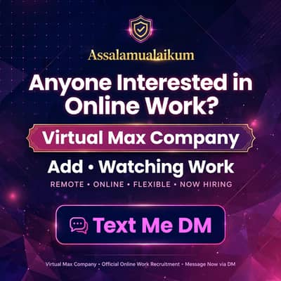 Male & Female staff required | Urgent hiring | Online job