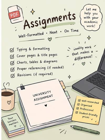university assignments or presentations