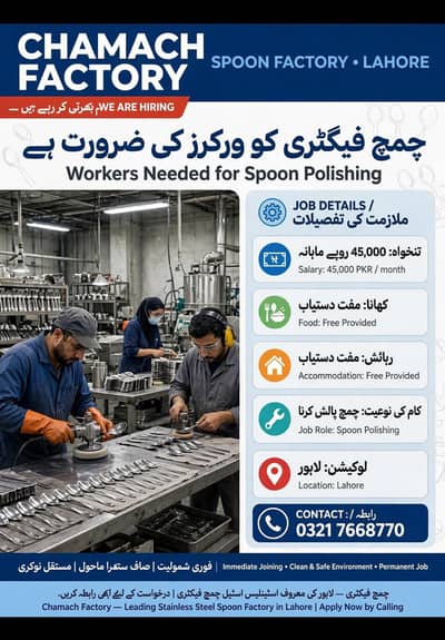 Hiring Spoon factory