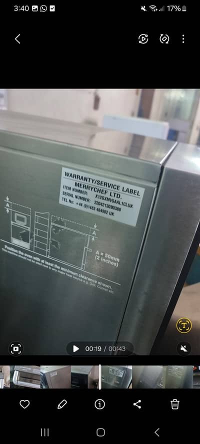 Merrychef conneX 12 Commercial High Speed Oven – Imported UK Model