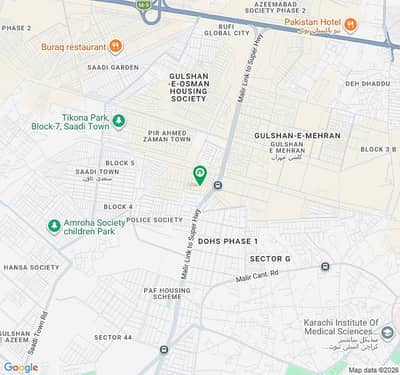 200 Sq. Yd Plot Available For Sale At Saadabad CHS Main Jinnah Avenue