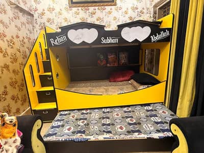 kids bunk bed with mattress for sale