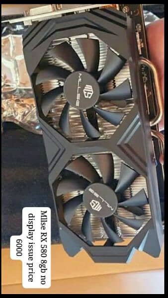 2 RX 580 8gb fualty graphics card GTX i7 4770 processor and i3 1