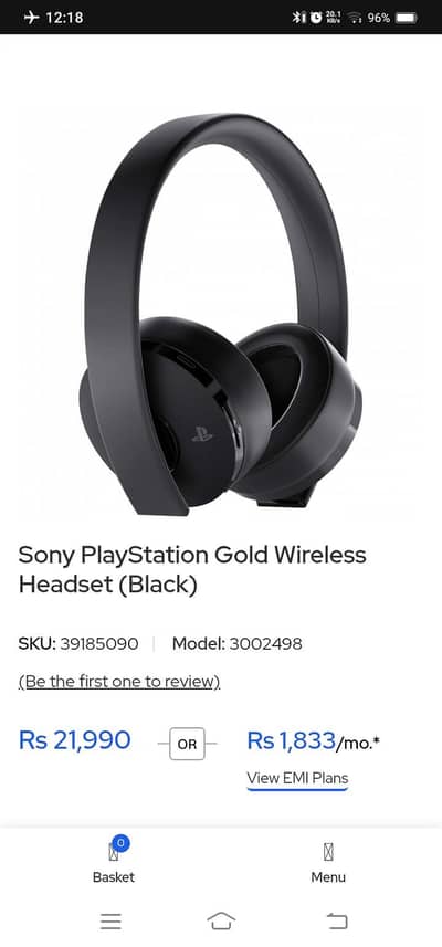 Sony head set