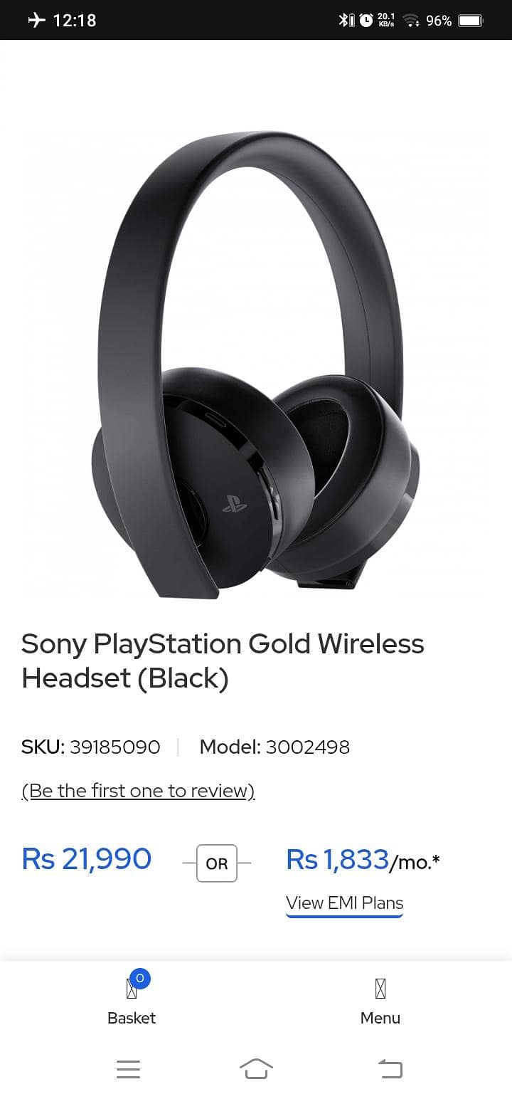Sony head set 0