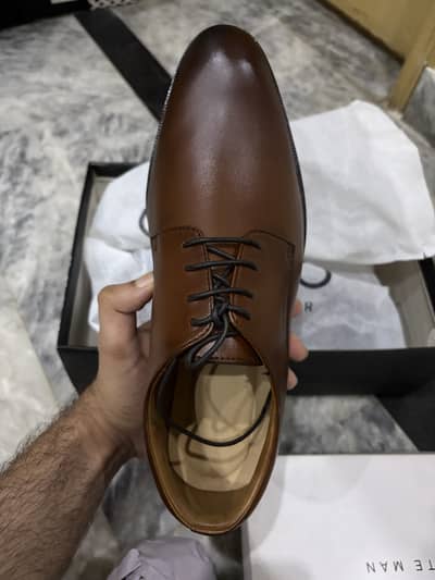 (Brand New) CORIO - DK Brown Derby Leather Shoes