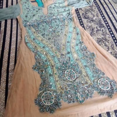 Chiffon heavy Embroidered 2pc
