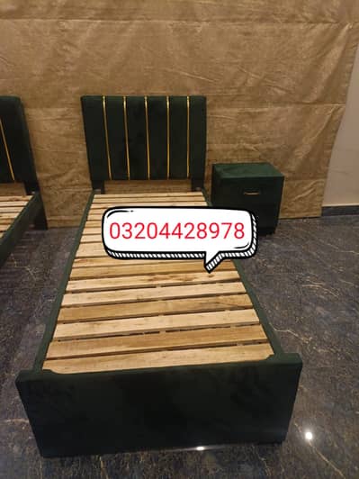 Single wooden bed / Single poshish bed / Single beds for sale
