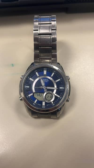 Casio Men's AMW-810D-2AVDF Blue Analog-Digital dial Metal A1217