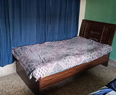 Wooden Single Bed Good Condition For Sale