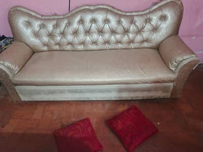 Single Golden 3 Seater Sofa for Sale – Elegant Design