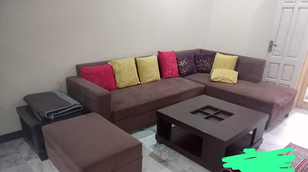 L shaped Sofa 0