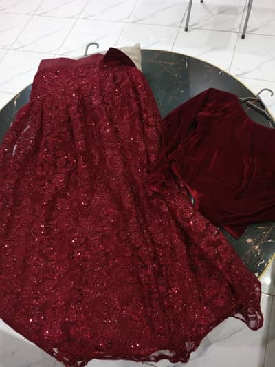 Maroon Lehnga with Blouse
