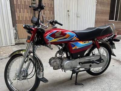 Honda CD 70 2026 Model – Self Registered, All Documents Available
